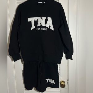 COPY - TNA Crewneck & Mid Thigh Shorts
